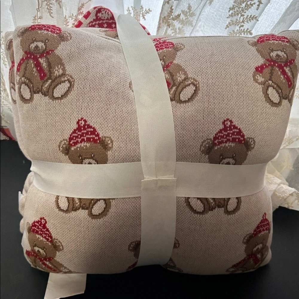 Jingles & Joy Teddy Bear pillow bundle